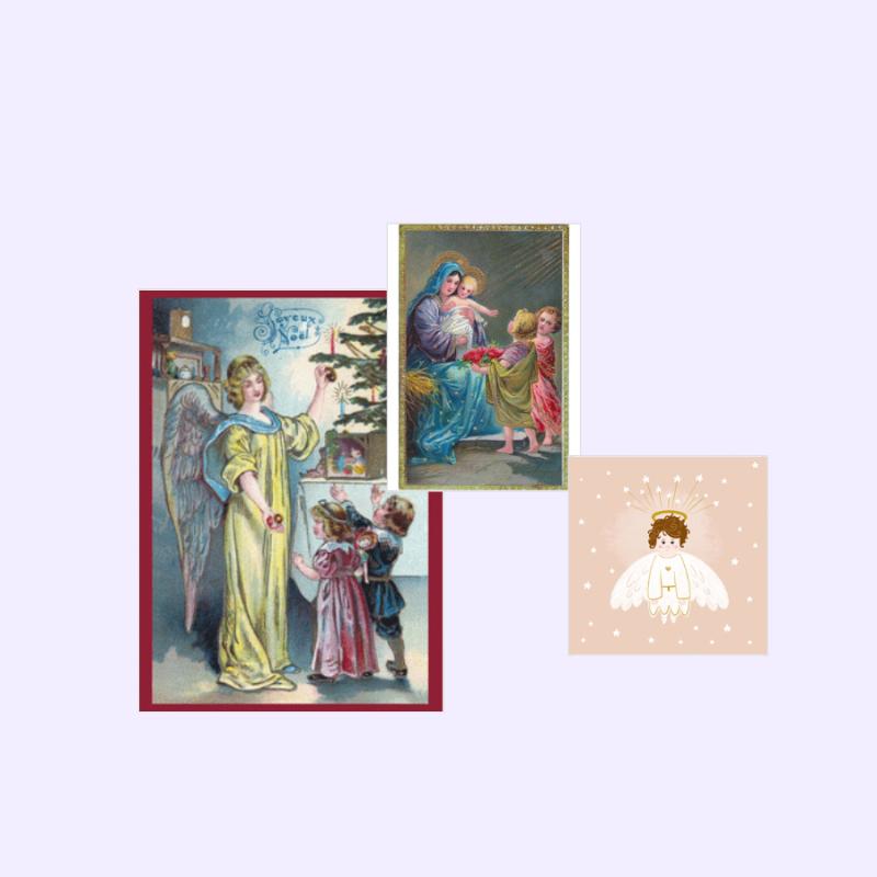 Famille française célébrant joyeusement Noël, partageant des cadeaux et un repas lors des belles fetes